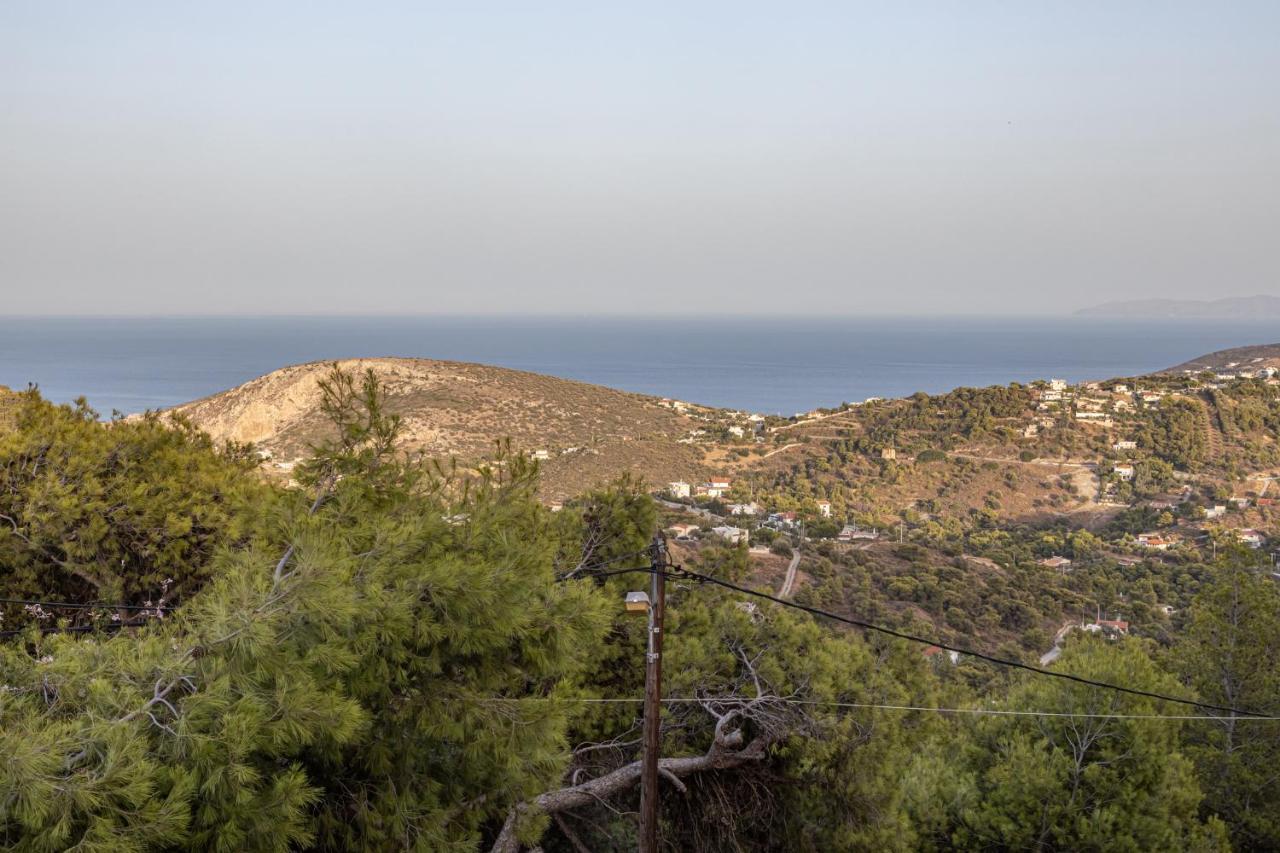 Mary'S Paradise Apartment With Panoramic Sea View To Kakia Thalassa And Daskalio Keratea Exterior photo